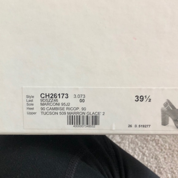 Chloe Brown Leather Stacked Heel Sandal - Picture 7 of 8